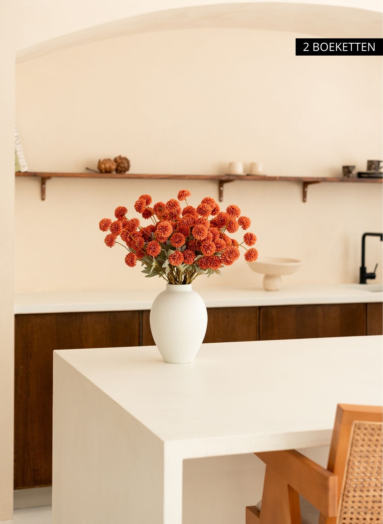 Seiden Kiku Blumen - Omber