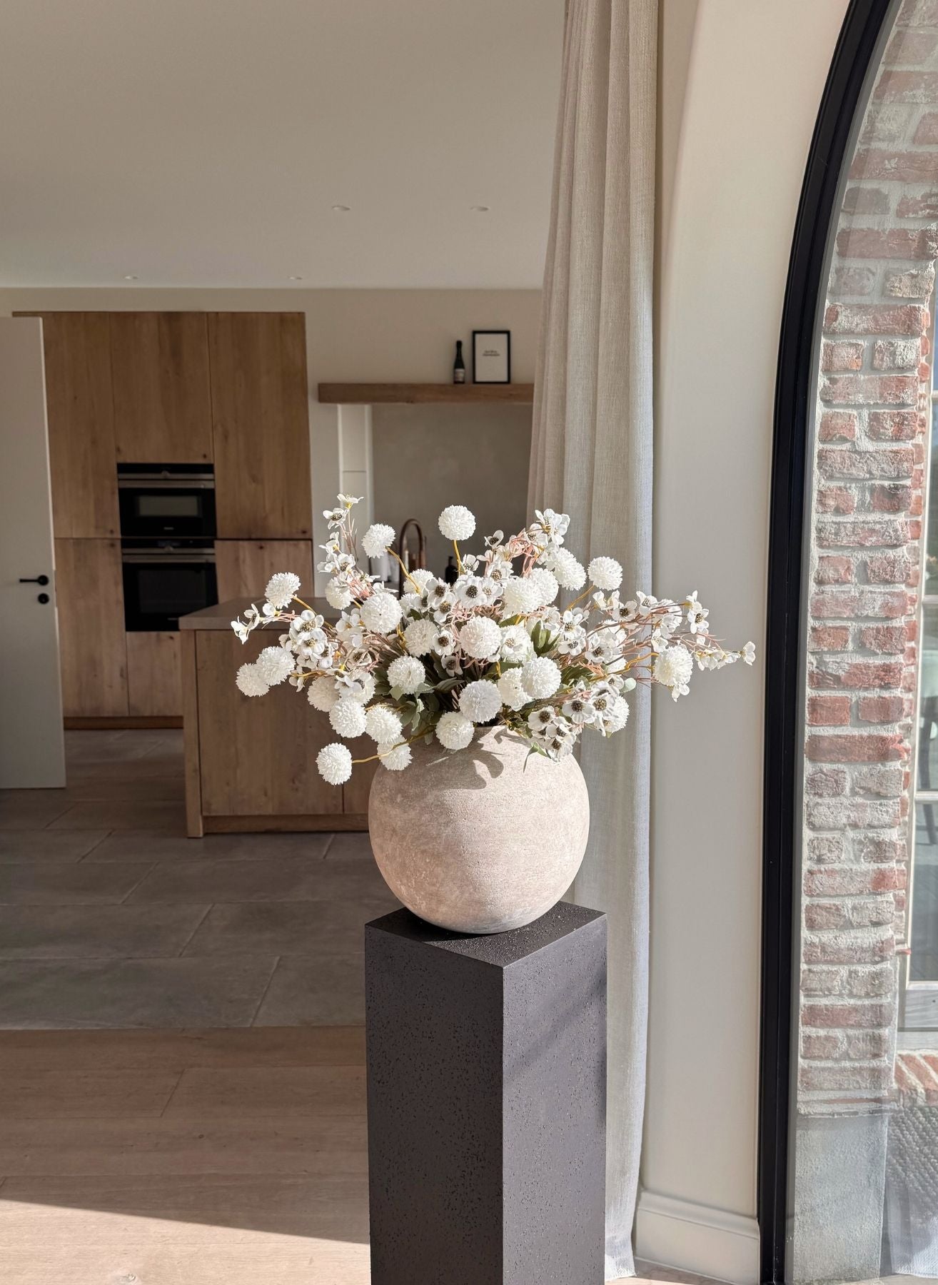 Wachsarrangement - Weiß