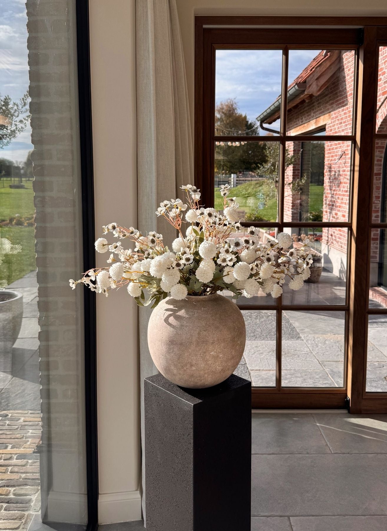 Wachsarrangement - Weiß